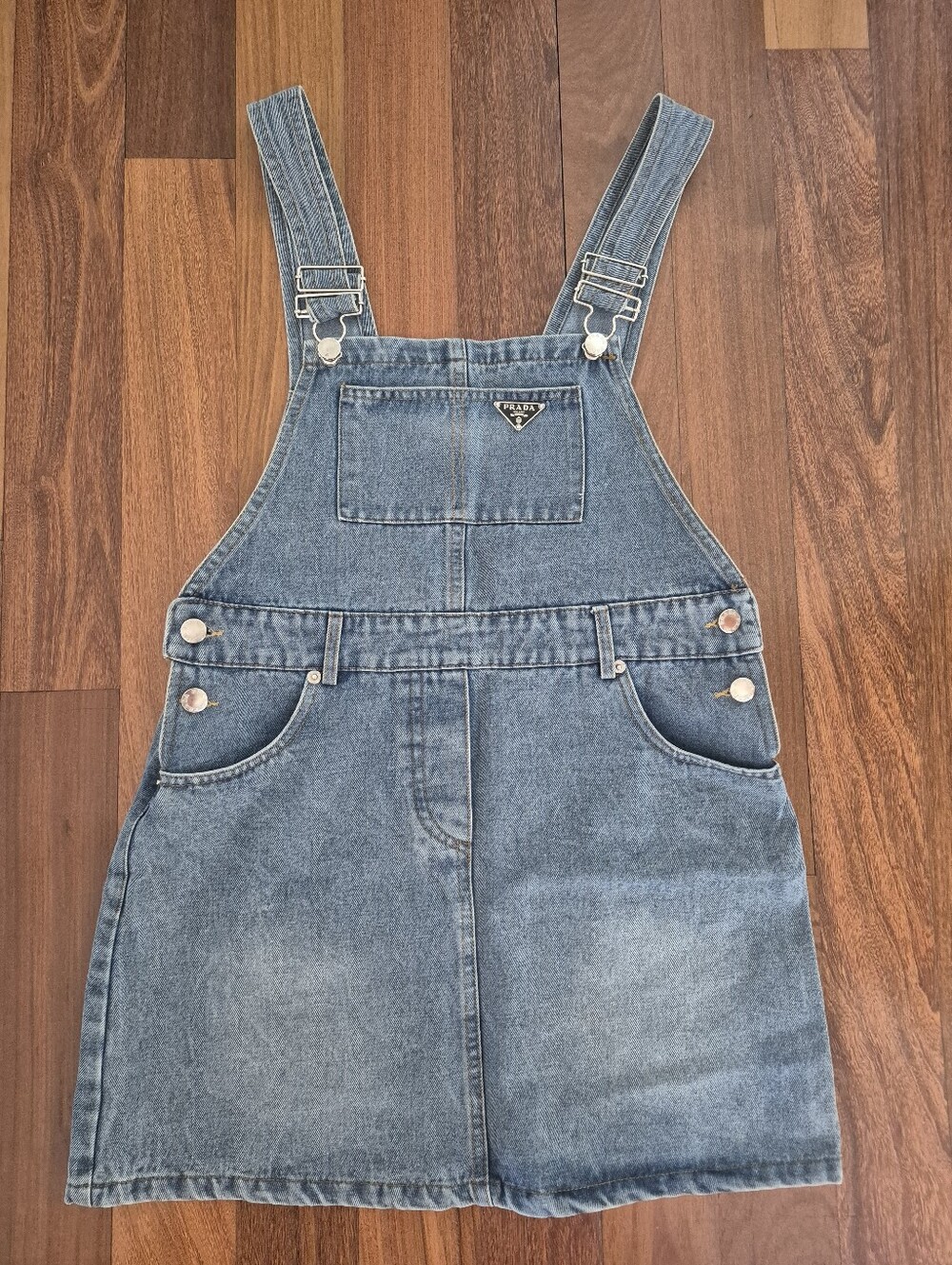 Denim Overall Dress - Blue Classic